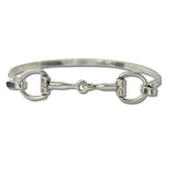 111479, HORSEBIT HINGED BANGLE BRACELET
