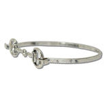 111479, HORSEBIT HINGED BANGLE BRACELET