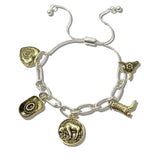 111480, WESTERN HERITAGE CHARM ADJUSTABLE LINK BRACELET