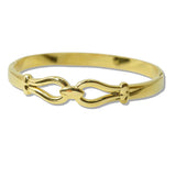 111482, GEOMETRIC INFINITY KNOT STAINLESS STEEL BANGLE BRACELET