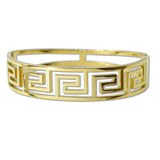 111484, GREEK DESIGN STAINLESS STEEL BANGLE BRACELET
