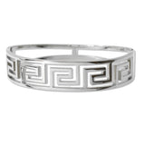111484, GREEK DESIGN STAINLESS STEEL BANGLE BRACELET