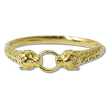 111486, PANTHER HEAD STAINLESS STEEL BANGLE BRACELET