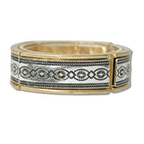 111490, WESTERN ENGRAVED STRETCH BRACELET