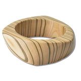 111497, NATURAL WOOD BANGLE BRACELET
