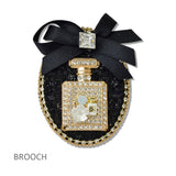 111498, RHINESTONE PERFUME BOTTLE BROOCH PIN
