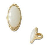 111501, VINTAGE OVAL MARBLED STATEMENT STRETCH RING