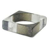 111502, SQUARE GLITTER RESIN BANGLE BRACELET