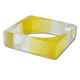 111502, SQUARE GLITTER RESIN BANGLE BRACELET