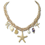 111514, GINGHAM OCEAN COASTAL CHARM NECKLACE