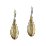 111542, TEXTURED TEARDROP DROP EARRINGS