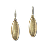 111543, TEXTURED OVAL DROP EARRINGS