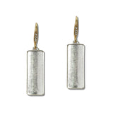 111544, TEXTURED RECTANGULAR DROP EARRINGS