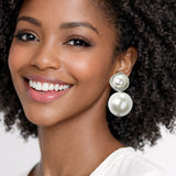 111548, BIG CHUNKY PEARL DROP EARRINGS