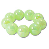 111552, IRIDESCENT CHUNKY BALL BEADED STRETCH BRACELET