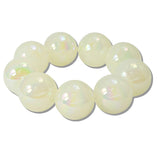 111552, IRIDESCENT CHUNKY BALL BEADED STRETCH BRACELET