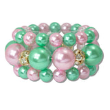 111554, SORORITY PEARL MULTI LAYERED STRETCH BRACELET