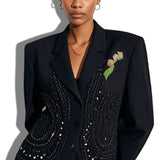 111555, SORORITY CRYSTAL EMBELLISHED PAVE BROOCH PIN