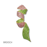 111555, SORORITY CRYSTAL EMBELLISHED PAVE BROOCH PIN