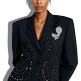 111556, CRYSTAL BELLISHED PAVE RIBBON BROOCH PIN