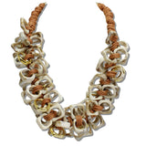 111564, GEOMETRIC RESIN SCULPTURAL LINK NECKLACE