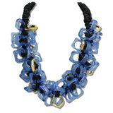 111564, GEOMETRIC RESIN SCULPTURAL LINK NECKLACE