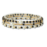 Dainty Pearl and Beaded Multi Layered Stretch Bracelet - view 6