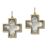 111584, ACRYLIC CROSS DROP EARRINGS