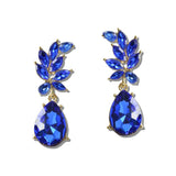 111603, CRYSTAL MARQUISE LEAF TEARDROP EARRINGS