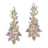 111604, CRYSTAL CLUSTER CHANDELIER EARRINGS