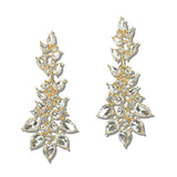 111604, CRYSTAL CLUSTER CHANDELIER EARRINGS
