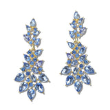 111604, CRYSTAL CLUSTER CHANDELIER EARRINGS