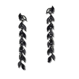 111606, CRYSTAL MARQUISE LEAF VINE LINEAR EARRINGS