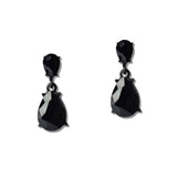 Crystal Double Teardrop Linear Earrings - view 9
