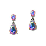 Crystal Double Teardrop Linear Earrings - view 6