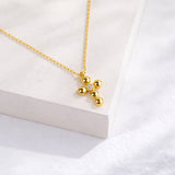 John 11:40 Beaded CZ Cross Pendant Necklace - view 5