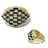 Baguette and Round Crystal Pave Stretch Ring
