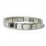 Polished Rectangular Link Stretch Bracelet