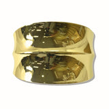 Polished Textured Domed Hinged Bangle Bracelet