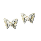 Butterfly Cubic Zirconia Stud Earrings