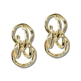 Interlocking Link Drop Earrings