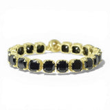 14K Gold Plated Cubic Zirconia Toggle Bracelet - view 5