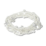 111781, CROSS MULTI LAYERED BEADED STRETCH BRACELET