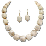 Marbled Square Bead Necklace - view 7