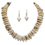 Marbled Disc Bead Necklace - view 6