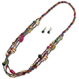 Multi Strand Mixed Beaded Long Necklace - view 6