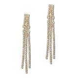 111826, MARQUISE CZ ACCENT PAVE CRYSTAL DROP EARRINGS wholesale fashion jewelry - GOOD FEELINGS, INC