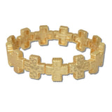 Hammered Cross Stretch Bracelet - view 2