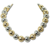 111854, BOLD CCB BEADED STATEMENT NECKLACE wholesale fashion jewelry - GOOD FEELINGS, INC