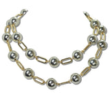 CCB Bead and Paperclip Chain Long Necklace - view 3